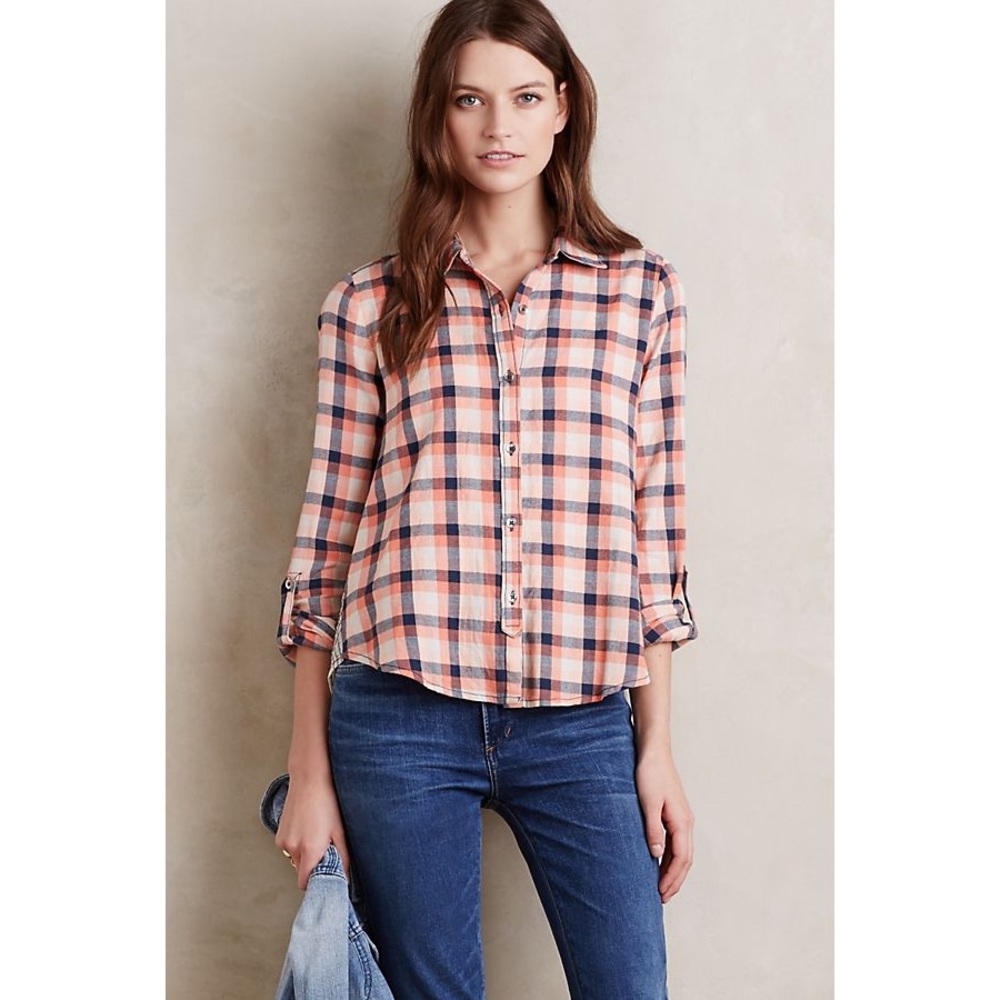 Anthro Cedar Grove Buttondown